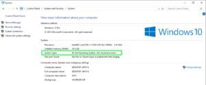 How to check for have a 64-bit or 32-bit CPU windows