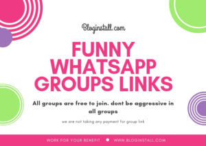 Top Funny WhatsApp Group Links 2018 - BlogInstall