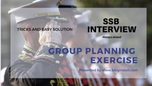 Group planning exercise in SSB tricks and solutions