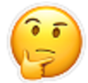 Emoji representing deep thoughts