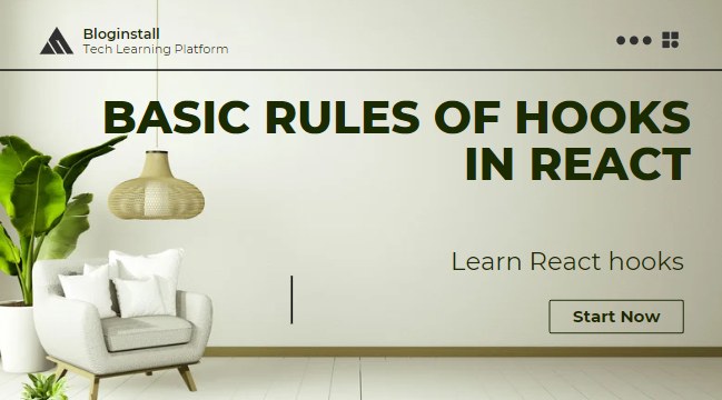 What are the Basic Rules of Hooks in React