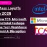 Mass Layoffs in 2025: How TCS, Microsoft, and Intel Reshape the Tech Workforce Amid AI Disruption